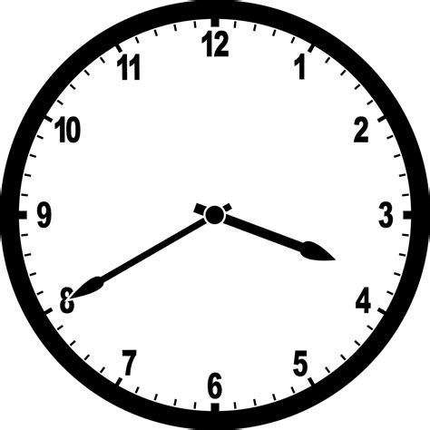 Clock 3:40 | ClipArt ETC