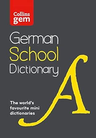 Buy Collins German School Gem Dictionary: Trusted support for learning ...