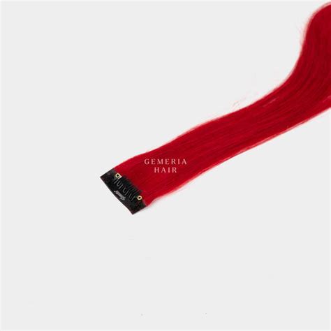 Melon Red Single Clip-on Coloured Highlights | Buy Online Hair ...