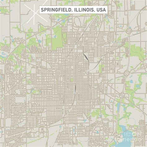 Image result for Springfield IL Map