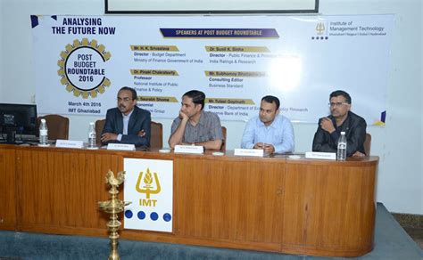 Roundtable discussion on Budget 2016 held at IMT