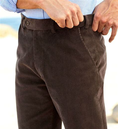 29" Length CORDS MENS EXPANDABLE SELF ADJUSTING FLEXIBLE WAIST CORDUROY ...