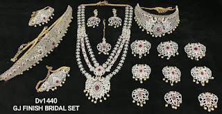Diamond Finishing Bridal Collection Dec 20 2021 - Indian Jewelry Designs