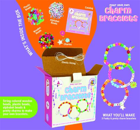 Buy Kalakaram Make Your Own Charm Bracelets DIY Kits 5Y+, Multicolour ...