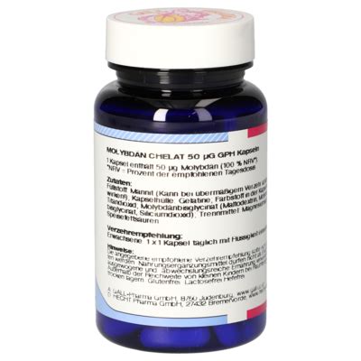 Molybdenum Chelate 50 µg GPH Capsules [4169701]-Gall-Pharma GmbH-Online ...