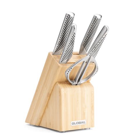 Global Knife Set With Knife Block - Boutique RICARDO