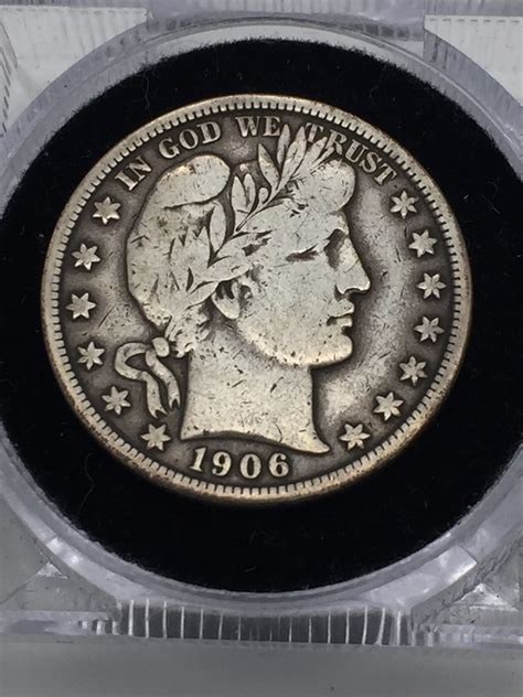 1906 – D barber half dollar 90% silver | Property Room