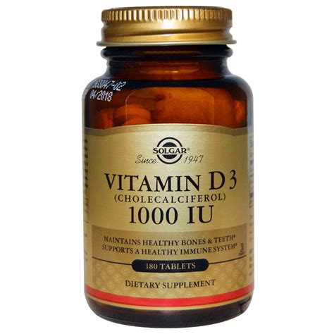 Vitamin D 1000 Iu Cholecalciferol at Crystal Twyman blog