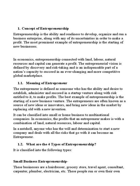 Entrepreneurship Management Notes PDF 的图像结果