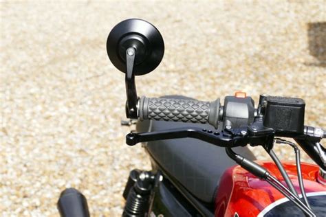 TEC CNC Round Bar End Mirrors for Royal Enfield Interceptor 650 ...