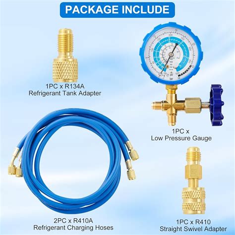 Tigbear R410A Recharge Kit AC Charging Hose, R410A Manifold India | Ubuy