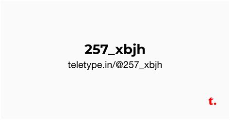 @257_xbjh — Teletype
