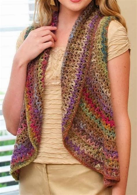 crochet patterns vests free easy
