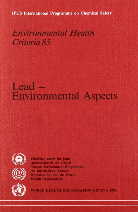 Buy Lead: environmental aspects (Environmental health criteria, 85 ...