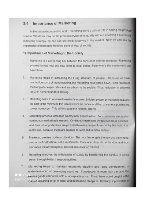 Objectives and importance of marketing - Marketing - Studocu