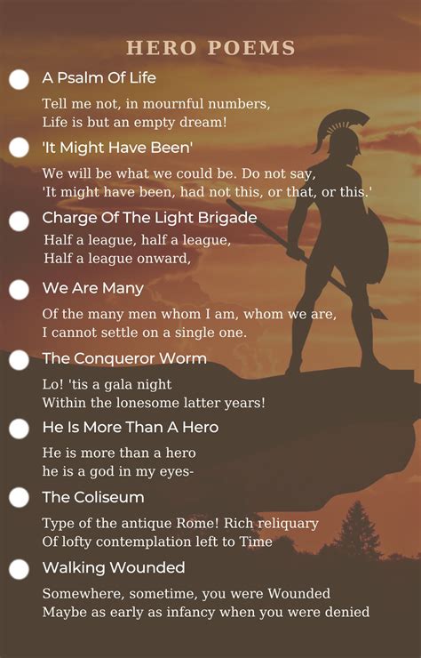 Hero Poems - Best Poems For Hero
