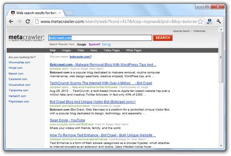 Image result for MetaCrawler Search Engine