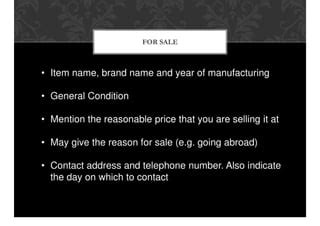 Samples of Advertisement Writing 的图像结果