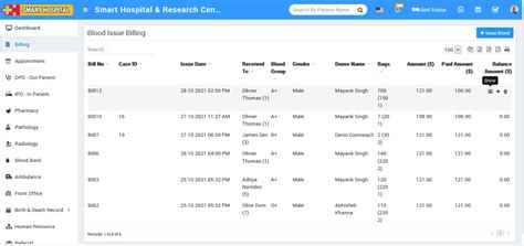Single Module Billing - Smart Hospital : Hospital Management System by ...