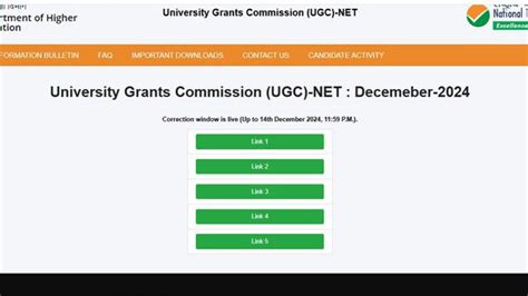 UGC NET December 2024 application correction window closes today at ...