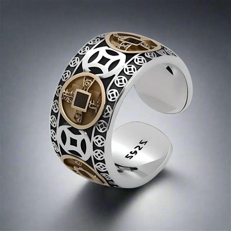 Buy Now Premium Rings - FOUR EMPERORS COINS - Adjustable Alloy Ring for ...
