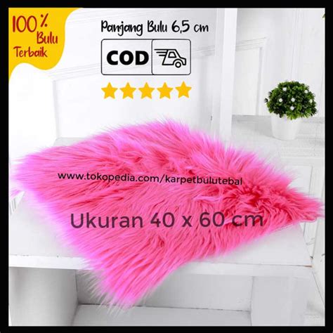 Jual Taplak Meja Bulu Alas Foto Produk Ukuran 40 x 60 cm Tebal dan ...