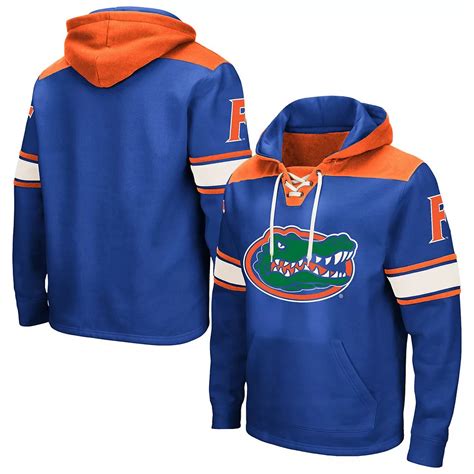 Men's Colosseum Royal Florida Gators Big & Tall Hockey Lace-Up Pullover ...