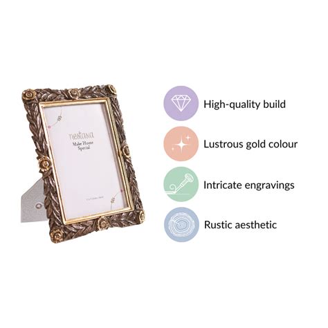 Victorian Photo Frame Large 8.5"x7" Online - Premium Photo Frame | Nestasia