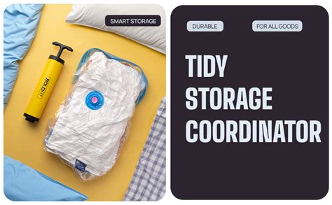 Boldfit Reusable Vacuum Bags For Clothes With Pump For Space Saving ...