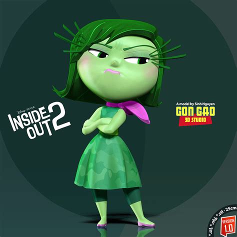 Disgust - Inside Out 2 Fanart 3D model 3D printable | CGTrader