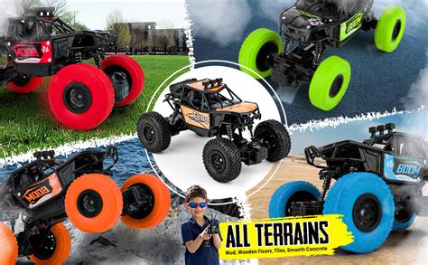 Zest 4 Toyz Remote Control Car for Kids 2WD Rock Crawler Monster Truck ...