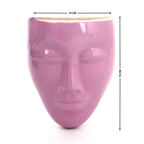 Buy Lets Garden Ceramic Face Wall Planter from Home Centre at just INR ...
