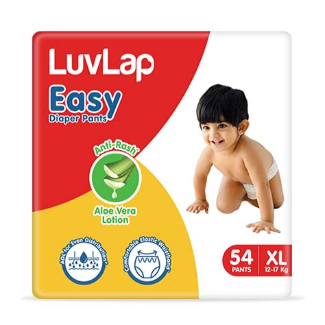 Buy LuvLap Easy Diaper Pants, XL, Pack of 54, for babies upto 12-17Kg ...
