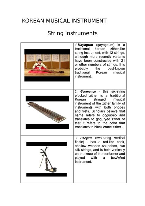 Korean- Musical- Instrument - KOREAN MUSICAL INSTRUMENT String ...