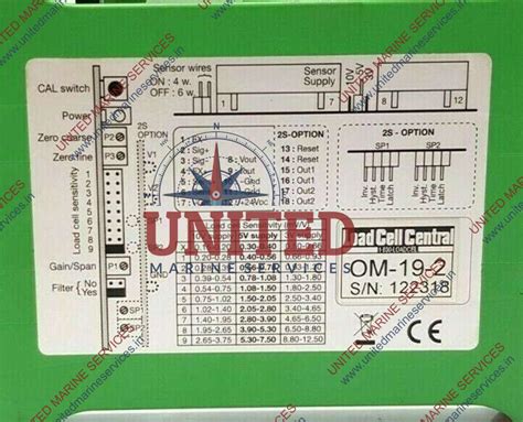 LOAD CELL AMPLIFIER TRANSDUCER OM-19-2 | United Marine Services