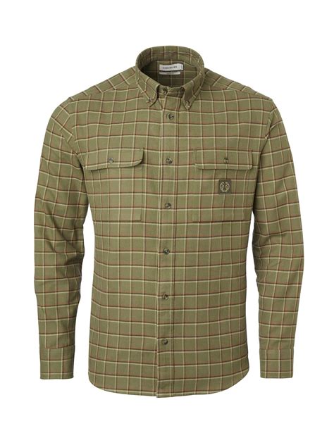 Heron Flannel Shirt Men Green - Chevalier
