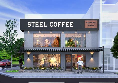 Modern Coffee Shop Exterior Design