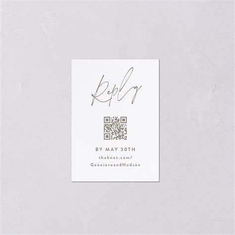 The Knot - Written Names QR Code RSVP Cards