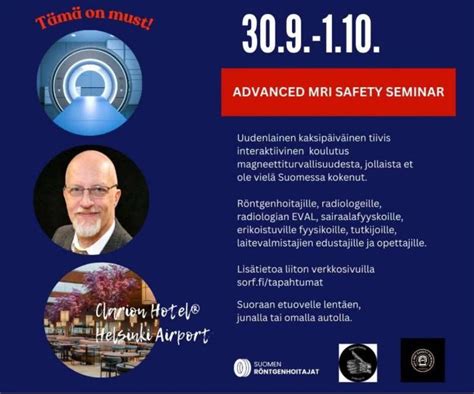 Advanced MRI Safety Seminar: Helsinki Finland, Clarion Hotel Helsinki ...
