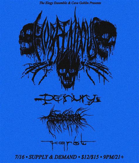 Horrendous / Penury / Dowrr / Karst, Supply & Demand, Long Beach, 16 ...