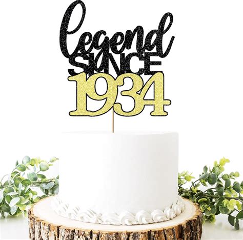 Migeaks Legend Since 1934 Cake Topper 91th Birthday Happy India | Ubuy