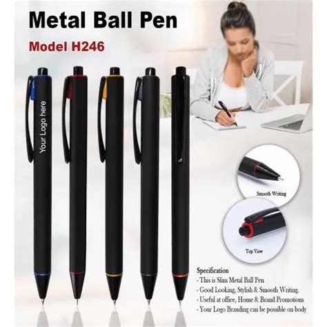 Metal Ball Pen-H246 in bulk for corporate gifting | Promotional Utility ...