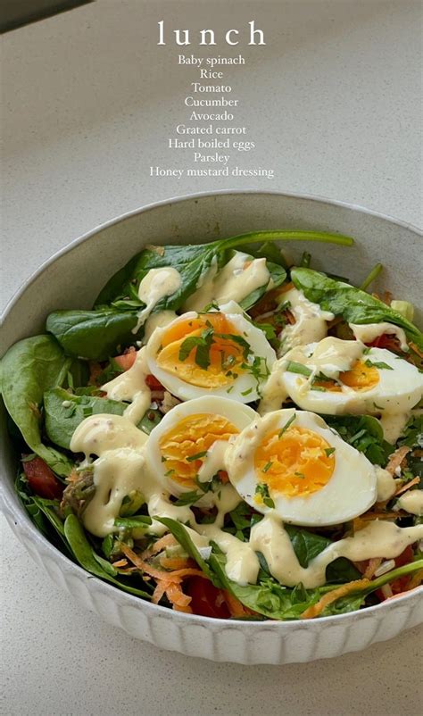 Healthy Salad with Hard Boiled Eggs