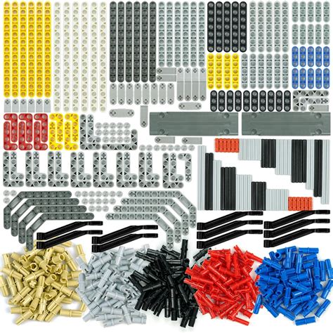 Buy 582pcs Technical Parts and Pieces Beams Axles Connectors Bricks ...