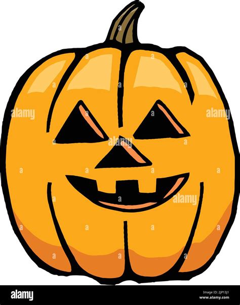 cute jack o lantern pumpkin Stock Vector Image & Art - Alamy