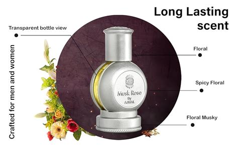 AJMAL Unisex Musk Rose Concentrated Alcohol Free Floral Liquid Perfume ...