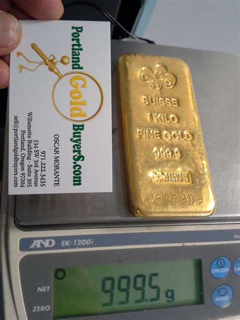 Gold Bars – 1 Kilo Gold - Portland Gold Buyers, LLC