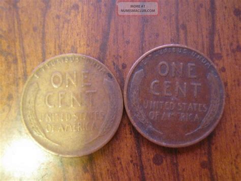 2 1937 P Pennies Penny Wheat Lincoln Circulated Ungraded One Cent