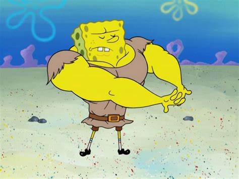 Buff SpongeBob Cracking His Knuckles by RandallHinson on DeviantArt