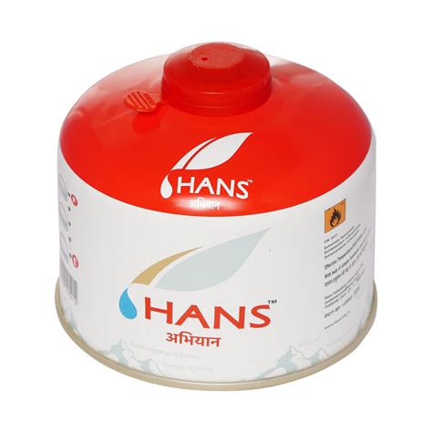 HANS Abhiyan Iso Butane Gas Cannister 230 Gm (Pack of 1) : Amazon.in ...